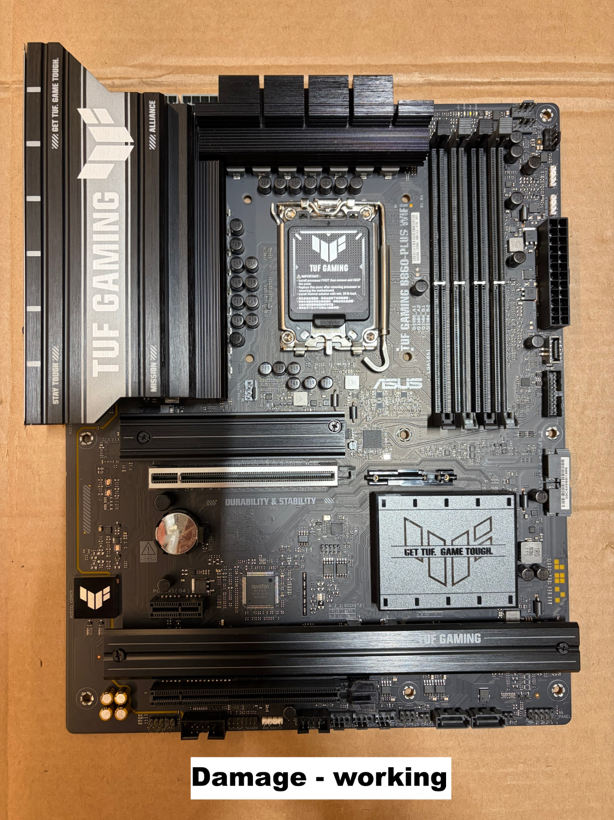 ASUS TUF GAMING B860-PLUS WiFi Intel B860 DDR5 ATX Motherboard