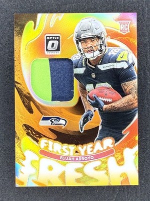 2025 Donruss Optic First Year Fresh Neon Orange /49 Elijah Arroyo, Seahawks