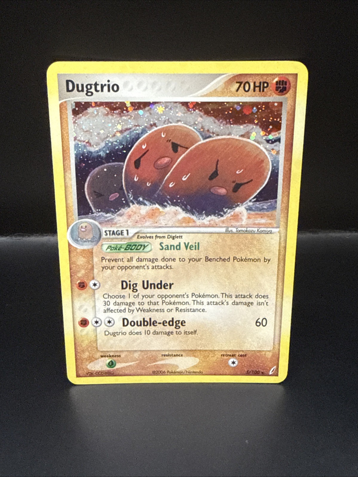 Pokémon Cards Dugtrio 5/100 Holo Rare ex Crystal Guardians B