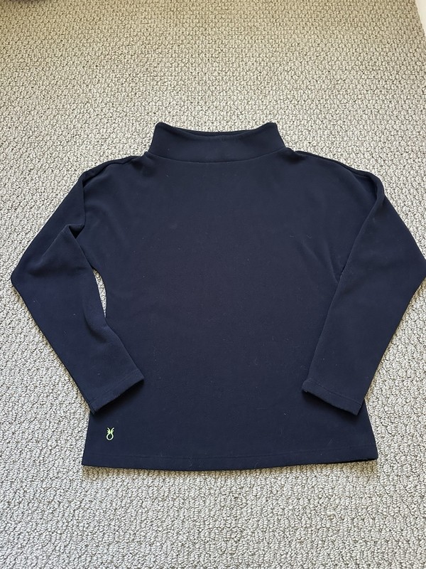Dudley Stephens Taylor Tunic in Terry Fleece Sz XS Black EUC