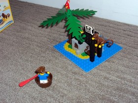 Vintage LEGO 6260 Pirate SHIPWRECK ISLAND 100% Complete Manual Instructions Box