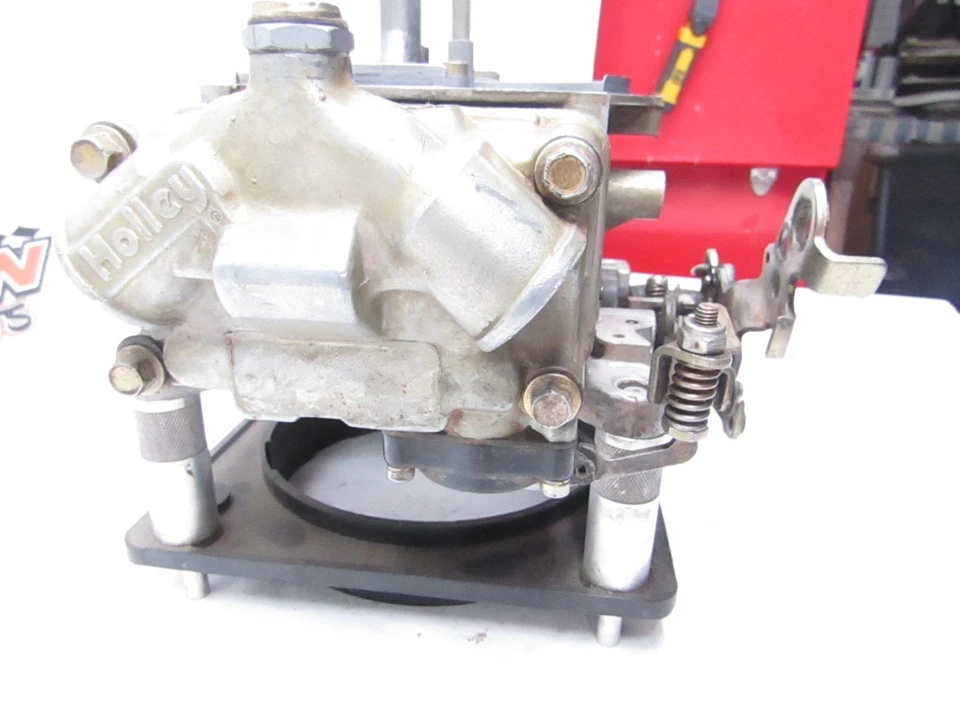 Carburador de alcohol BG Holley 850 doble bomba IMCA UMP WISSOTA Foto 3 de 4