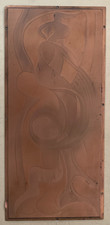 AUGUSTE HERBIN (1882-1960) RARE PLAQUE CUIVRE ORIGINAL COMPOSITION 1930