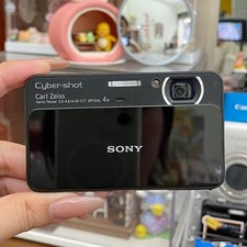 SONY CyberShot DSC-T110 Black Digital Camera 16.1MP 4x Optical Zoom Touch Screen