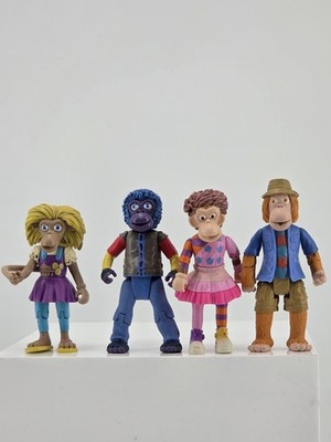 Zingzillas Action Figuren Spielzeug CBeebies Konvolut - Zak, Panzee, Drum, Tang