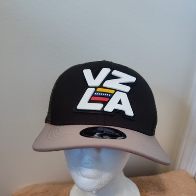 Gora De Venezuela VZLA Rubber Logo Mesh Snapback Cap Olive Green/Tan NWT