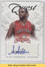 2012-13 Panini Crusade Quest Auto Alan Anderson #92 Auto READ 0q3