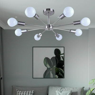 Mid Century Style Sputnik Chandelier 8 Arms Pendant Ceiling Lighting Fixtures
