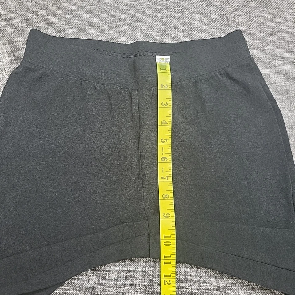 Leggings de crepé tejidos con curvas para niña talla grande negros pantalones de yoga activos Foto 3 de 4