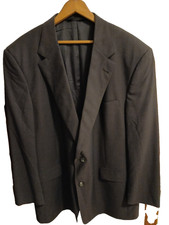 Burberrys Vtg Blazer Men's Black Size 48R Sport Coat Jacket Super 100s Wool