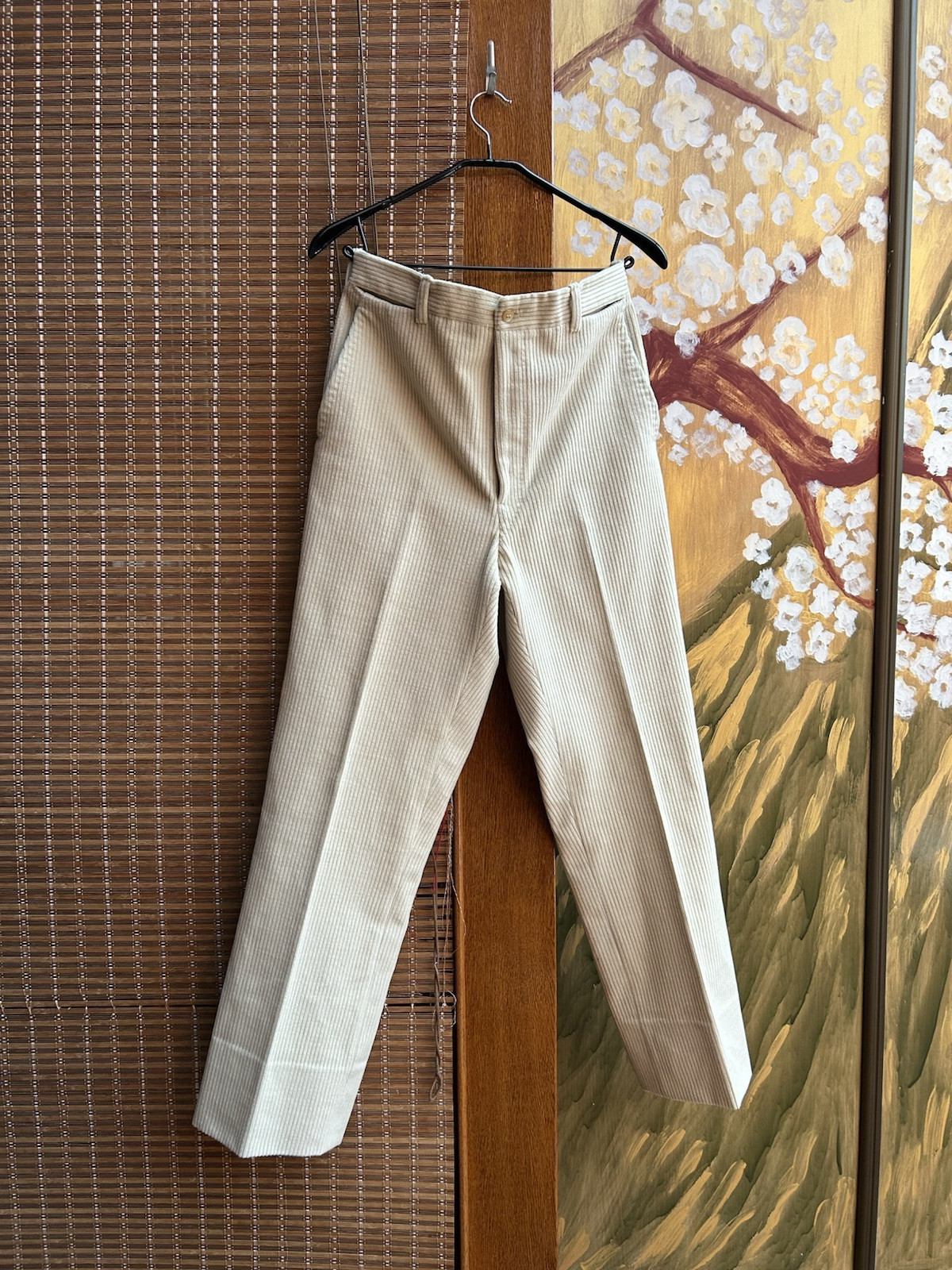 Vintage Corduroy White Trousers Prentice Zip 32x30 | eBay