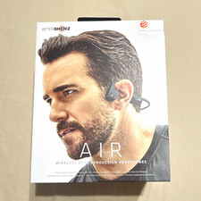AfterShokz Air Bone Conduction Bluetooth Wireless Neckband Headphones Gray