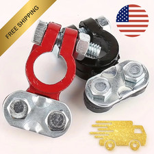Universal 2 Car Battery Terminal Connector Top Post Positive Negative Heavy Duty Universal 2 Car Battery Terminal Connector Top Post Positive Negative Heavy Duty