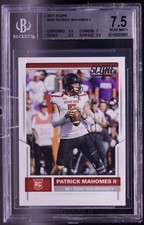 Patrick Mahomes II 2017 Score #403 Rookie RC BGS 7.5 NM+ Chiefs Texas Tech QB