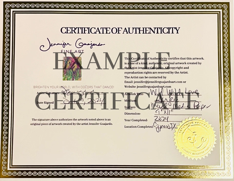 GUAJARDO Original Drip Purple Dragonfly 14X17 Papel Fine Art Arte Arte Assinada - Imagem 3 de 4