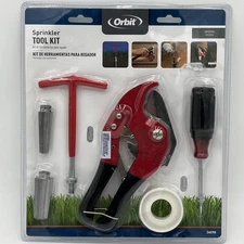 NEW & SEALED!! Orbit Irrigation Black/Red Universal Sprinkler Tool Kit 26098