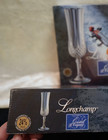 Vtg. 8 Cristal d’Arques Longchamp Champagne Flutes  Lead Crystal France Box — photo 8