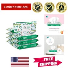 Fragrance-Free Plant-Based Toddler Toilet Wipes - 336 Count for Gentle Care