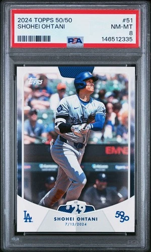 2024 TOPPS 50/50 SHOHEI OHTANI 51 SHOHEI OHTANI PSA 8 2335