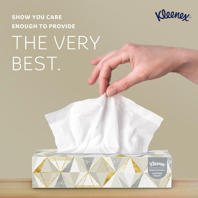 Kleenex  Professional Facial Tissue, Bulk (03076), 2-Ply, White, Flat Facial Tis