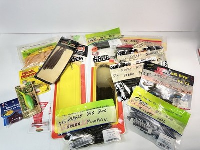Lot  Of Brand New Fresh Fishing Lures Assorted Colors and Styles New In Bags