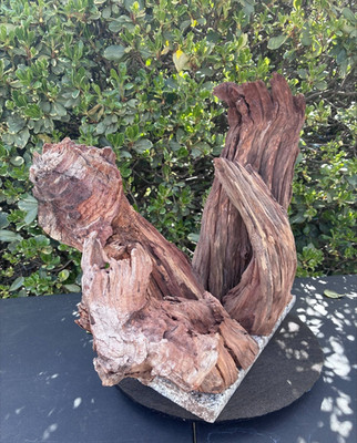 Aquarium Fish Tank Terrarium Aquascape Manzanita Root Trunk Granite Base 17.6 lb