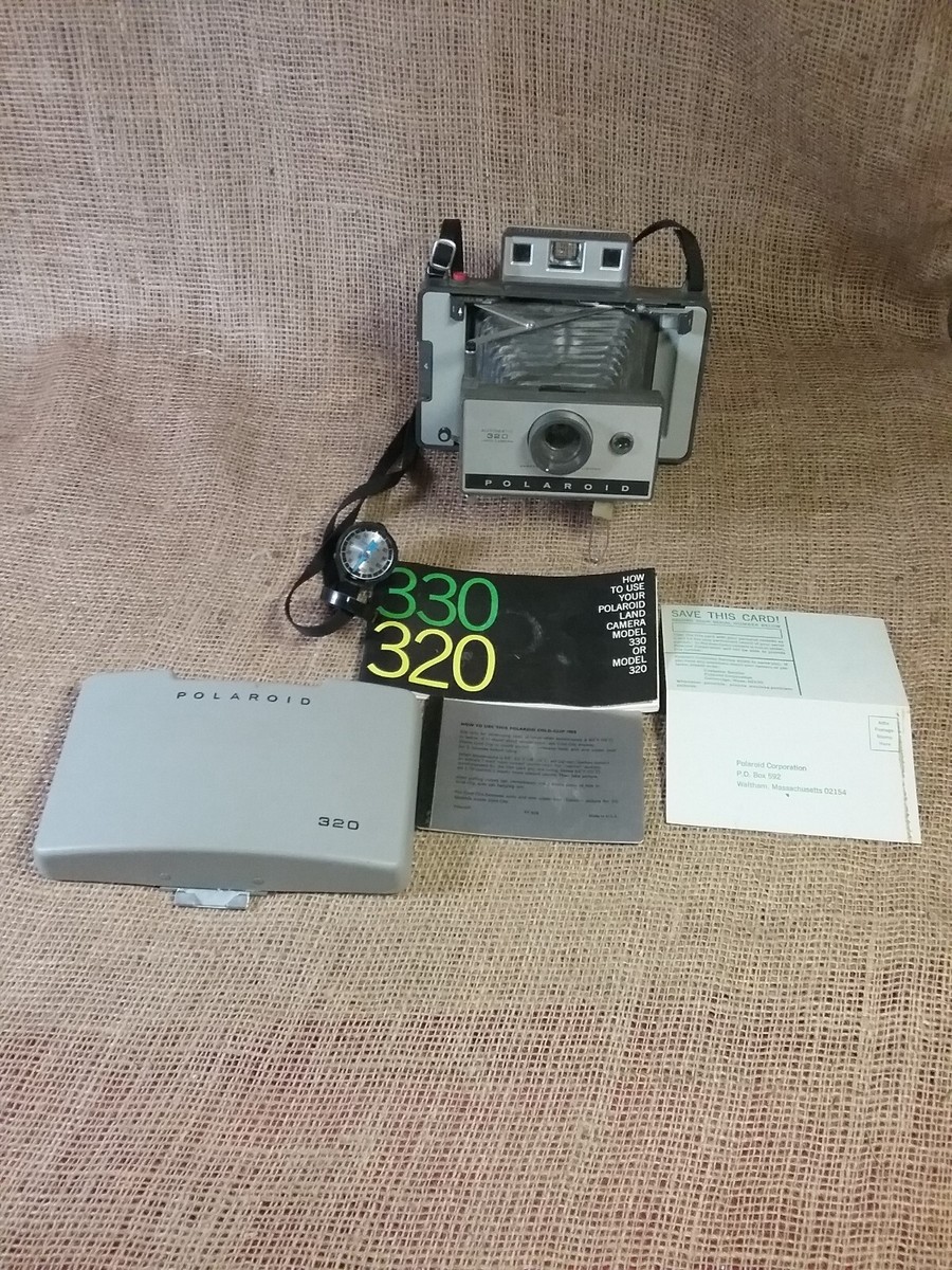 Vintage Polaroid Automatic 320 Land Camera UNTESTED With Timer