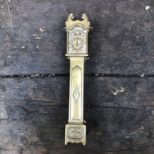 Antique Vintage BRASS Door Knocker Novelty Grandfather Clock 14cms