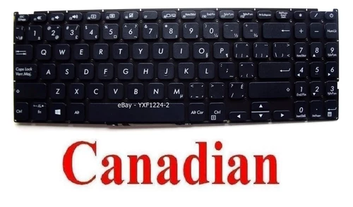 Keyboard for ASUS X512 X512F X512D X512J X512FA X512DA X512JA - CA Canadian
