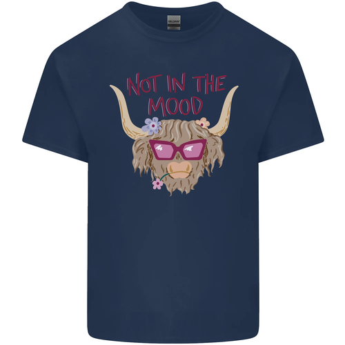 Not in the Mood Funny Highland Cow Kids T-Shirt Boys Girls - Picture 3 of 72