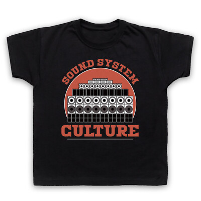 SOUND SYSTEM CULTURE JAMAICAN REGGAE SKA MUSIK DJS KINDER KINDER T-SHIRT