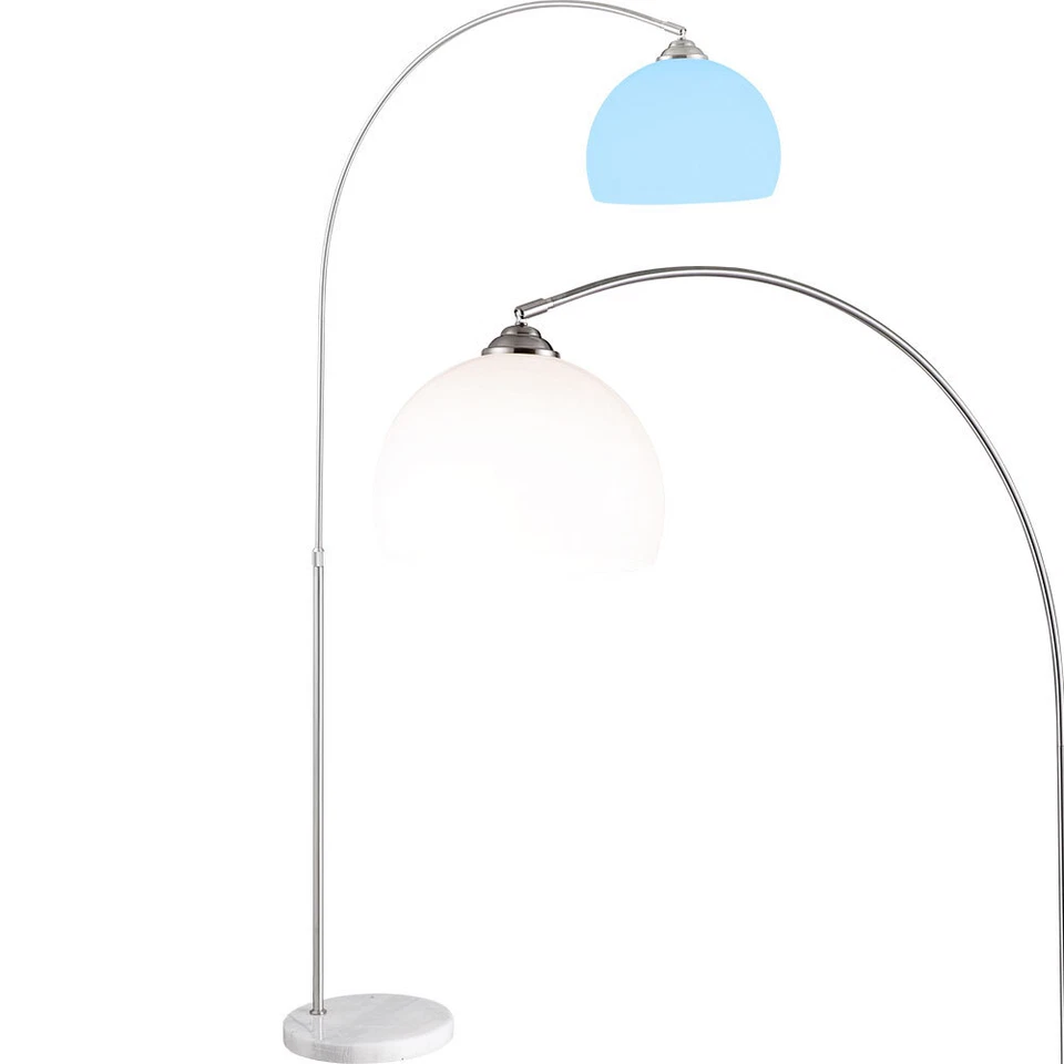 RGB LED Steh Leuchte Wohn Zimmer Lese Lampe dimmbar FERNBEDIENUNG Marmor Sockel - Bild 2 von 4