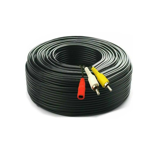 CCTV Camera Extension Cable Phono RCA AV Audio Video DC Power Lead Black 5 - 50m - Picture 4 of 12