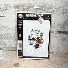 VTG Needle Magic Inc. Stitch A Card Counted Cross Stitch 7060 Across The Miles