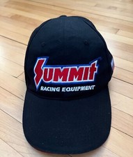Summit Racing Equipment Hat Baseball Cap 50th Anniversary Black USA Flag (2018)