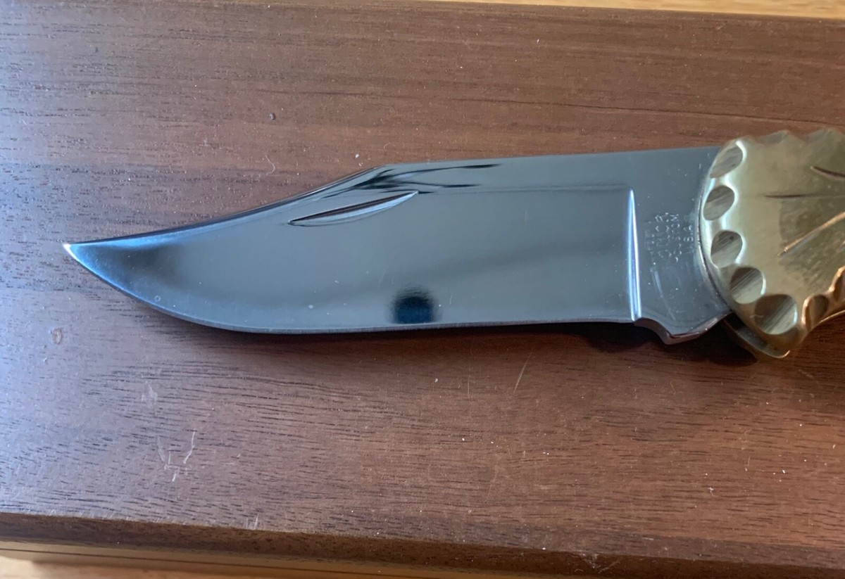 STUNNING DAVE YELLOWHORSE CUSTOM BUCK 112 KNIFE NEVER USED w STUNNING DAVE YELLOWHORSE CUSTOM BUCK 112 KNIFE NEVER USED w