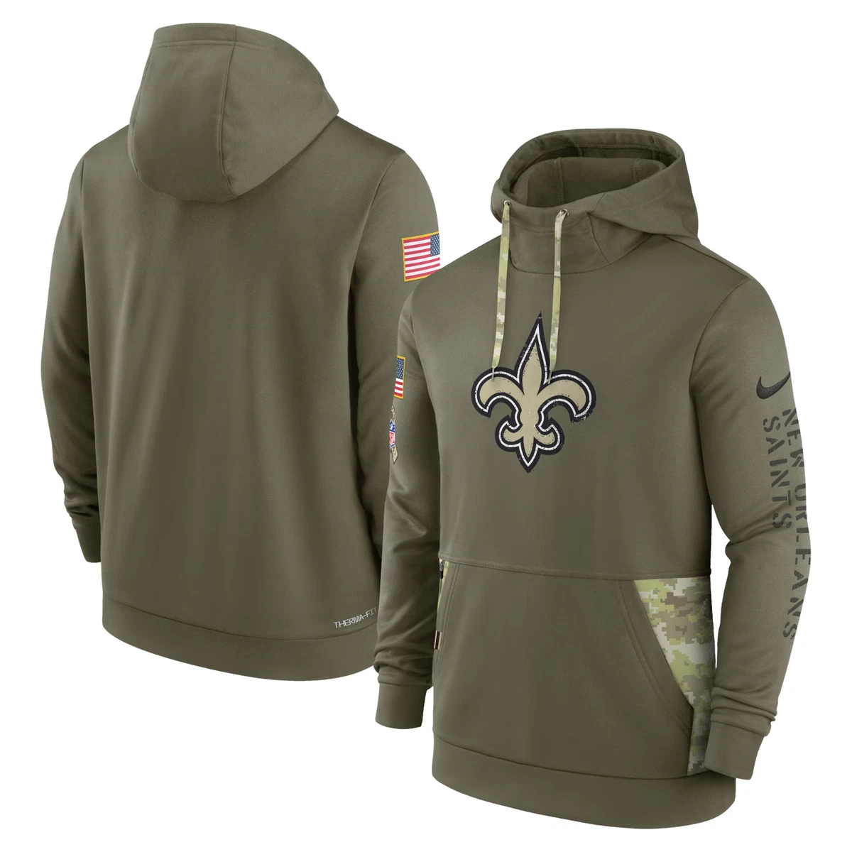 Saints 2025 olive hoodie