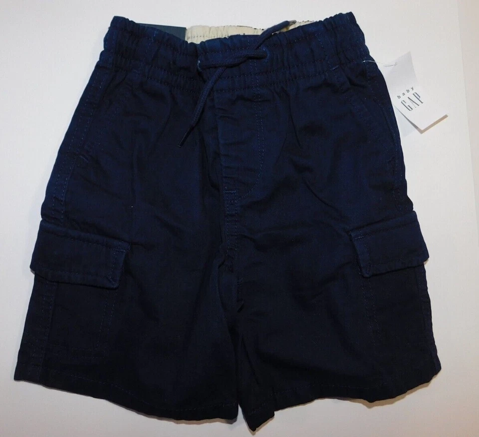 Gap Bebé Niño Body Carga Pantalones Cortos Amarillo Azul TALLA 18-24M Dinosaurio Bolsillos NUEVO Foto 3 de 4