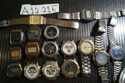 16pc Vintage Citizen Chronograph Gents 0610 T011 C050 C400 etc Parts Watch  AsIs | eBay