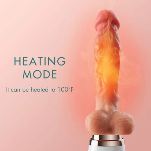 HandsFree-Heating-Thrusting-Dildo-Vibrator-Massager-Sex-Machine-Use-Lubricant-US - Picture 6 of 12