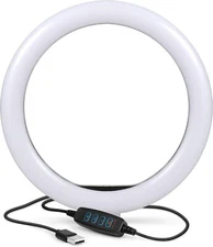10'' Ring Light 10-inch with Desk Stand, Nature, Live streaming 10"