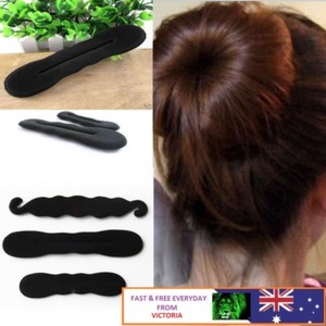 3pcs Set Hair Fast Bun Magic Foam Sponge Hair Tools Plate Donut