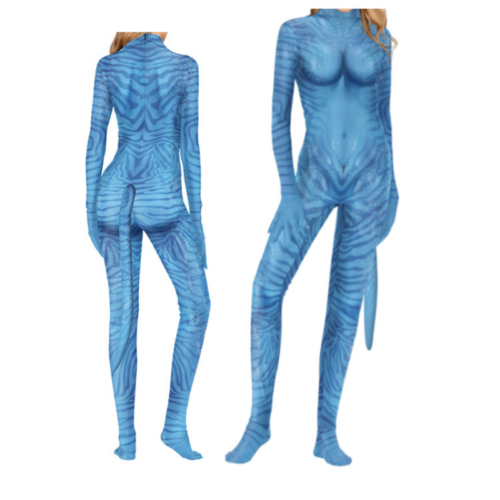 Adult Avatar Cosplay Costume Jumpsuit Outfits Halloween Carnival Suit - Picture 1 of 6