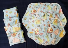 Set/8 4 Reusable Menstrual Pads, Free WetBag Momma Cloth Laundry Day