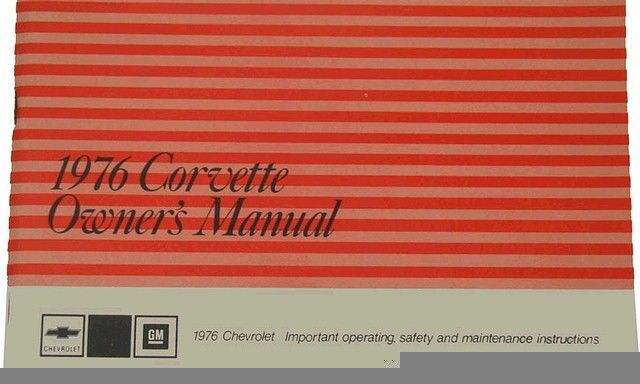 1963 OWNERS MANUAL C2 CORVETTE - OPERATIONS MANUAL - NEW - WE SHIP