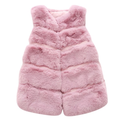 Kids Toddler Children Girls Boys Winter Sleeveless Fleece Warm Thick Vest Coat - Picture 10 of 11