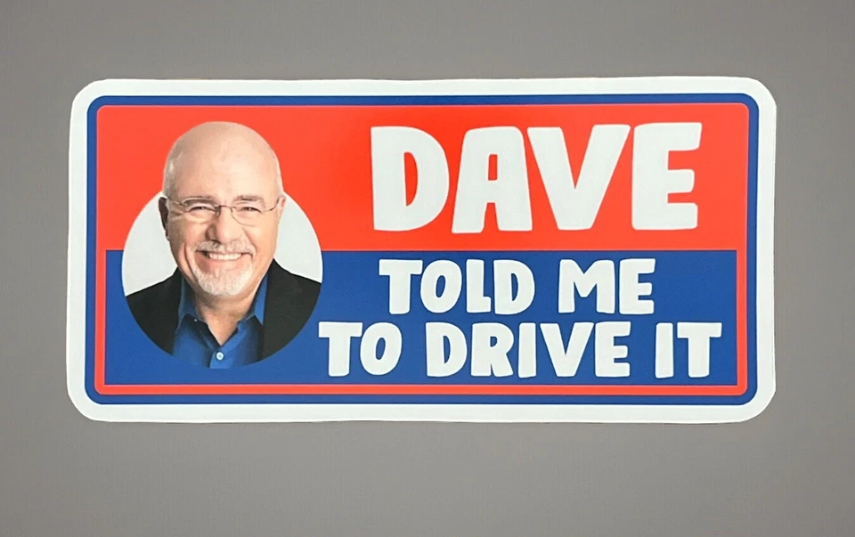Dave Ramsey’s Financial Peace Bumper Sticker 5.5 Inches