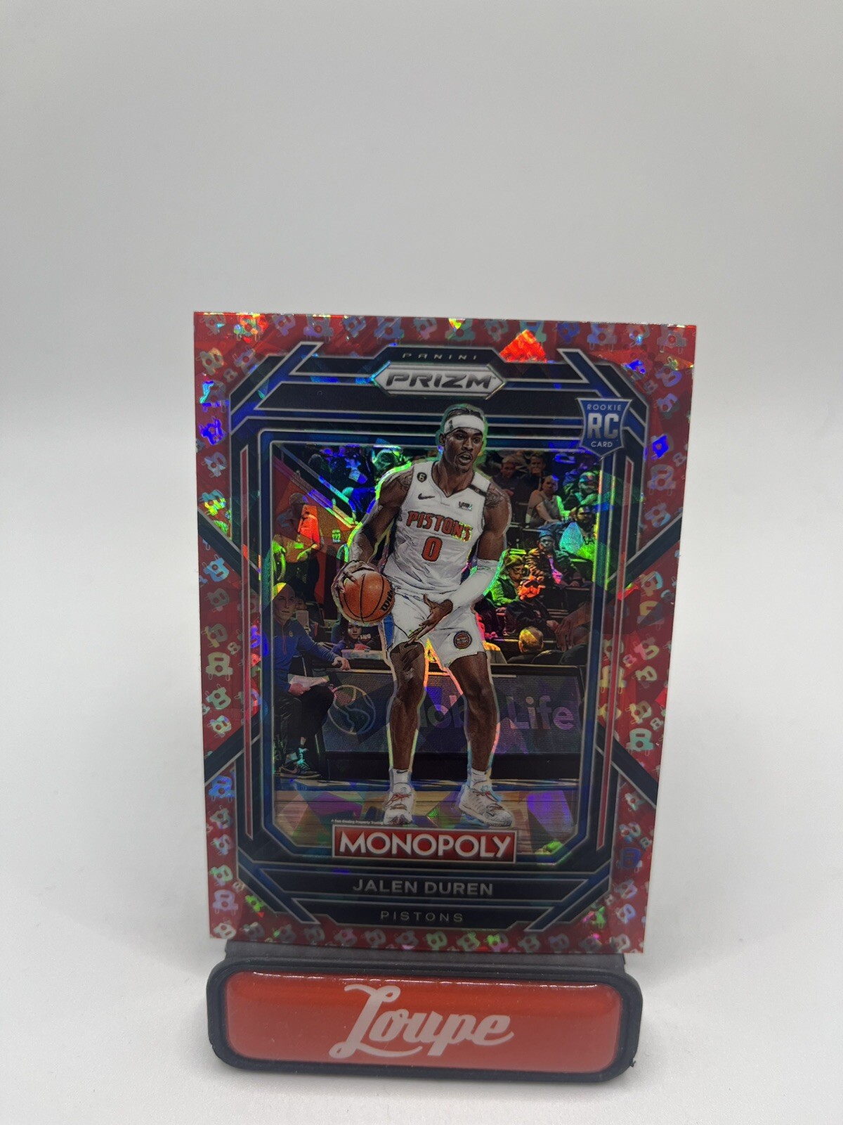 Jalen Duren 2022-23 Panini Prizm Monopoly Free Parking Rookie #27 Pistons