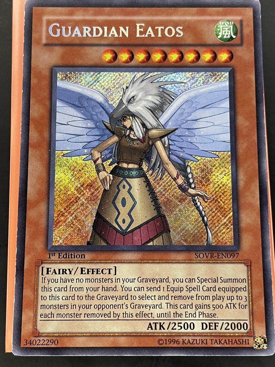 Yugioh Guardian Eatos Secret Rare 1st SOVR-EN097 Near Mint | eBay