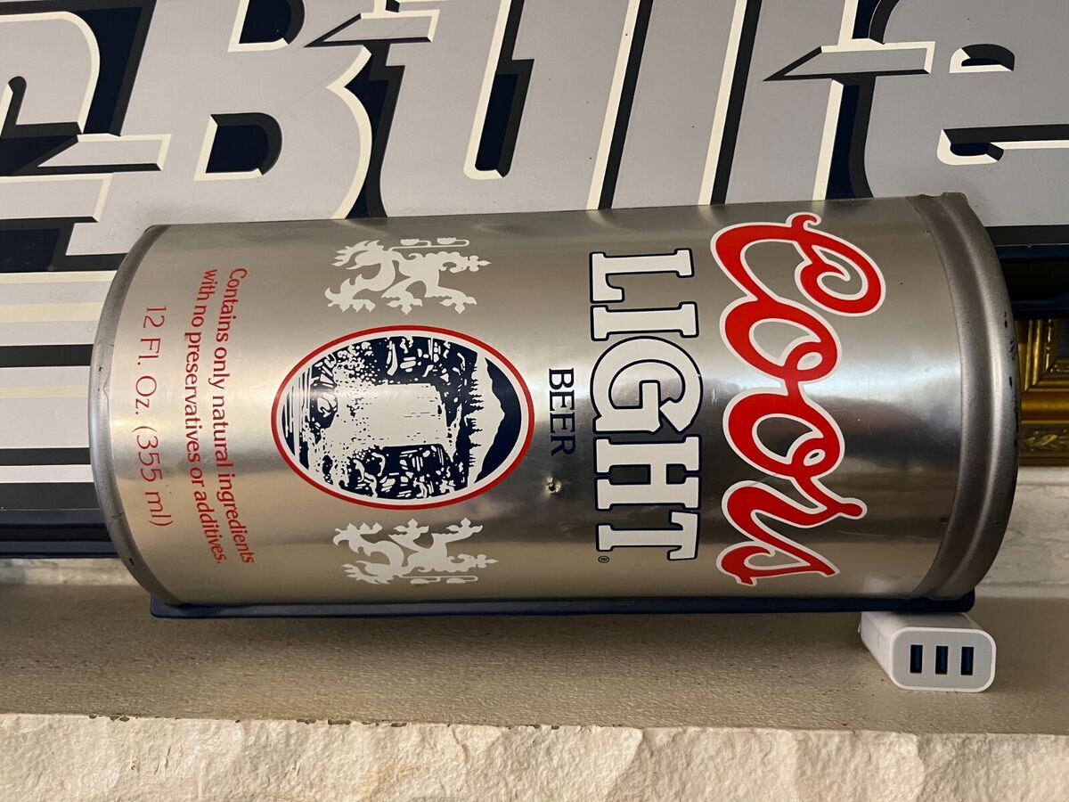 Rare Large Coors Light Silver Bullet Sculptured LOgo Sign Rare Large Coors Light Silver Bullet Sculptured LOgo Sign